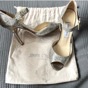 Jimmy Choo AUTHENTIC beautiful shiny ✨ sandals , size EU 37